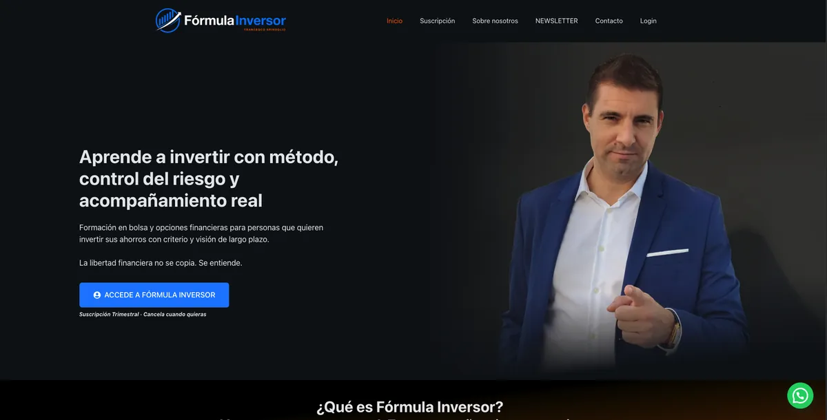 Web de Fórmula Inversor