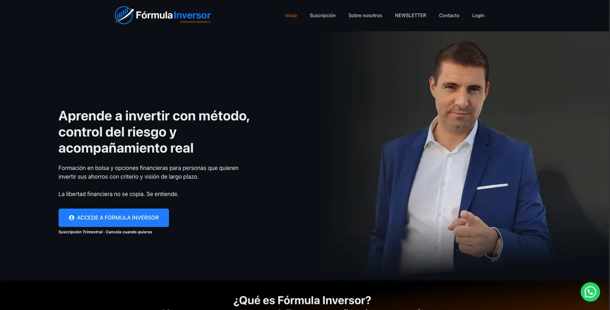 Web de Fórmula Inversor